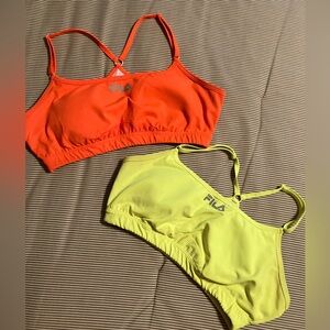 Fila 2-pack thin back racer back sports bras